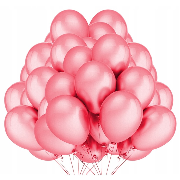 Комплект балони, Vixen, 50 части, 30 см, розов металик