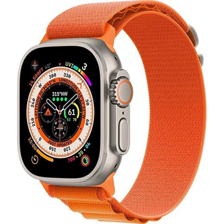 Гривна, съвместима със Smartwatch Apple iWatch 38 mm, 40 mm, 41 mm, размер S, Alpine Nylon, Protocaliu