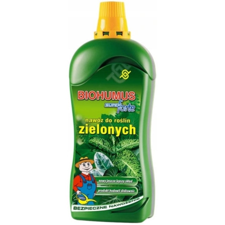 Ingrasamant universal, Biohumus, Super Forte, Organic-mineral, Pentru plante ornamentale si verzi, Imbogatit cu azot, Pe tot parcursul anului, 1.2l