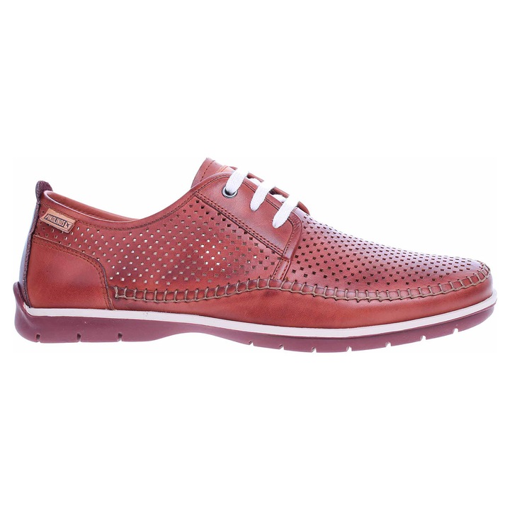 Мъжки обувки, Pikolinos, Естествена кожа, Червени, 46