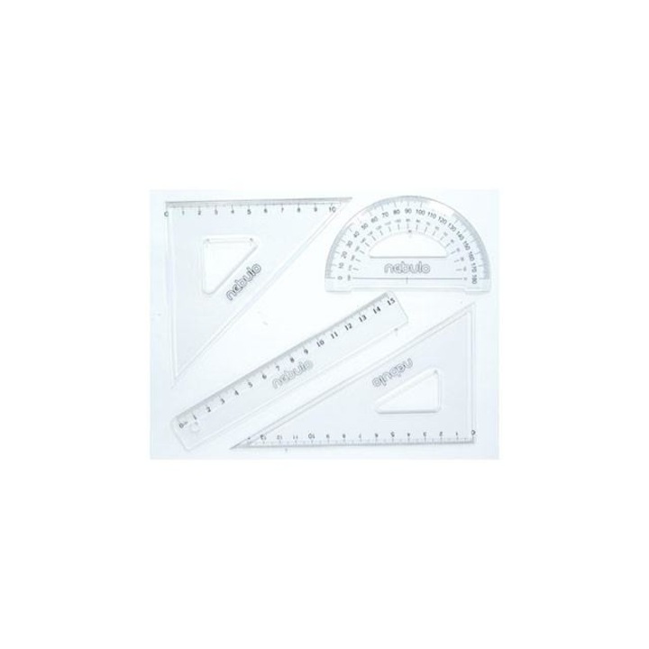 Nebulo 5286156 Nebulo: Vonalzó szett 4db-os 15cm-es vonalzóval