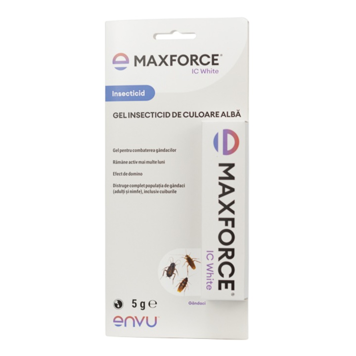 Gel insecticid pentru combaterea gandacilor de bucatarie, Maxforce IC White, 5 g