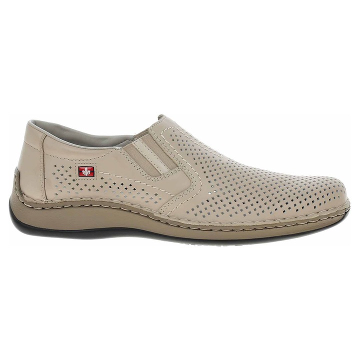 Mocasini barbati, Rieker, Piele, Bej, 41