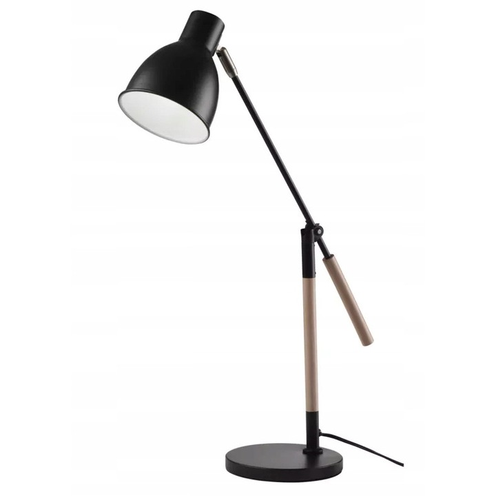 Lampa de birou, Emos, Metal, E27, 220/240V, Negru
