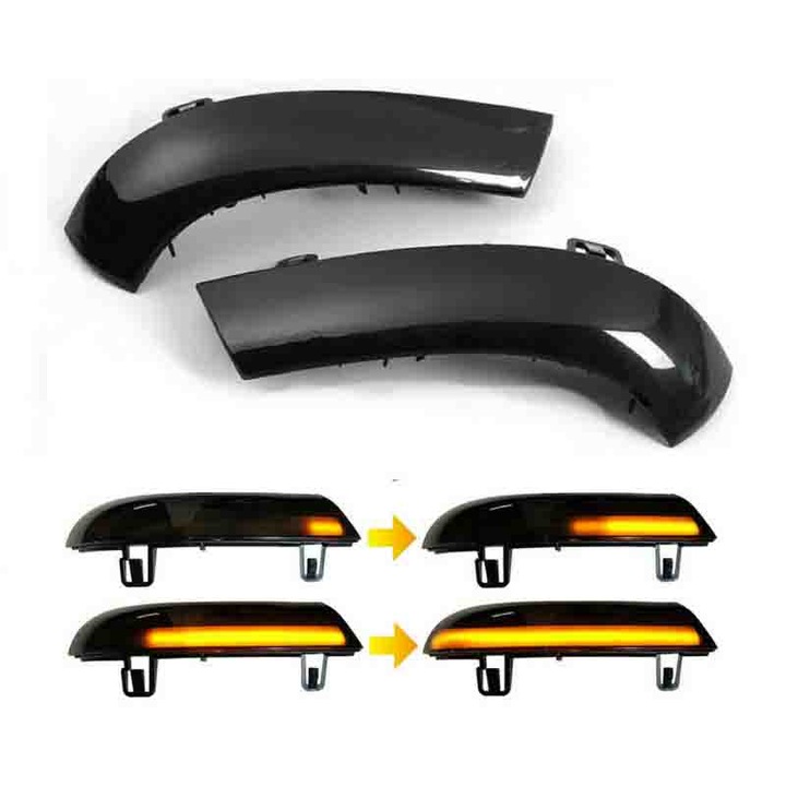LED dinamikus jelzőkészlet külső tükörhöz VW Passat B6, B5.5, Golf 5, Jetta, Eos, Golf 6 Combi, Aida HER