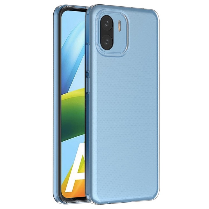 1,5 mm-es szilikon tok, Xiaomi Redmi A1 kompatibilis, kristálytiszta, vékony illeszkedés, ultra védelmi technológia, átlátszó
