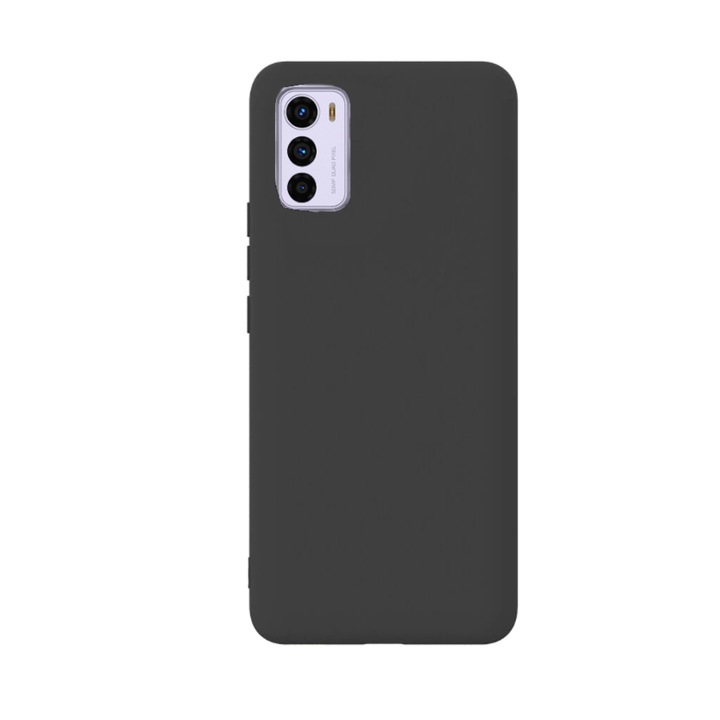 Калъф за телефон, съвместим с Motorola Moto G42, G-Tech, Silicon TPU, матов външен вид, черен