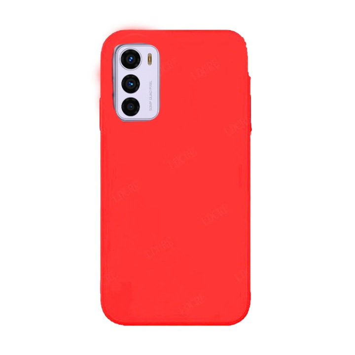 Калъф за телефон, съвместим с Motorola Moto G42, G-Tech, силиконов TPU, матов външен вид, червен