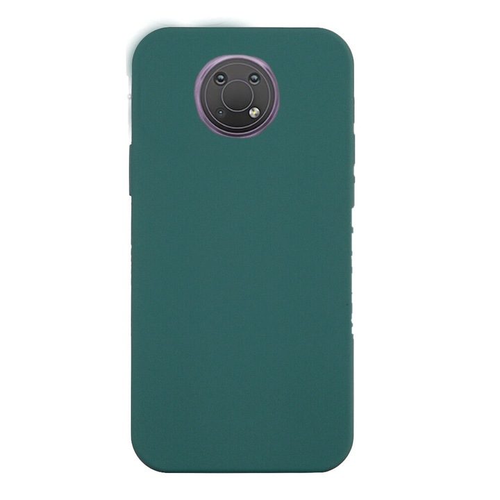 Калъф за телефон, съвместим с Nokia G10, G-Tech, силиконов TPU, матов външен вид, зелен