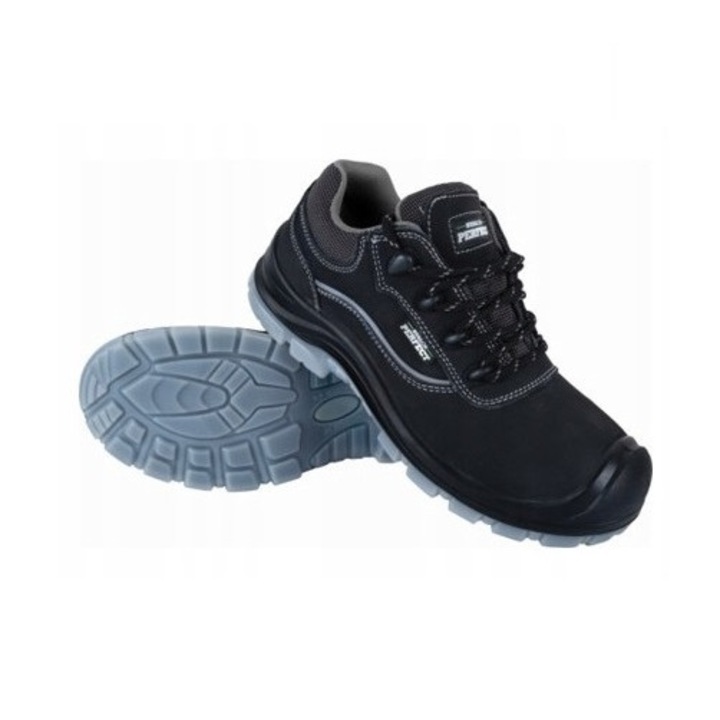 Работни спортни обувки, Stalco, Екологична кожа, Черно/Синьо, 46