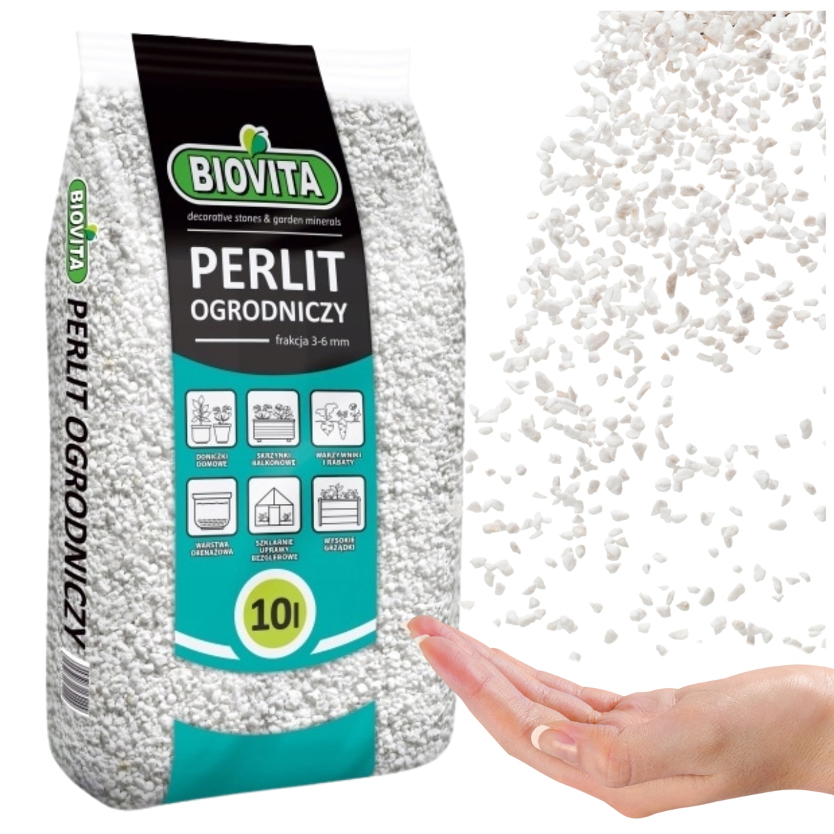 Perlit de gradina, Biovita, 10L - eMAG.ro