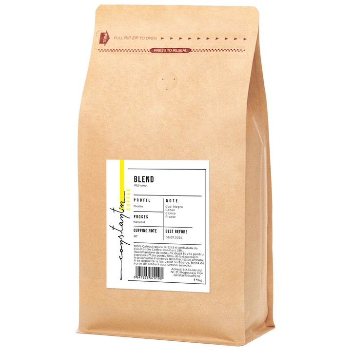 Кафе на зърна, 100% Арабика, Specialty Blend Alchemy, Constantin Coffee, 1 кг