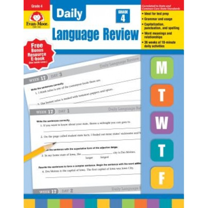 Daily Language Review, Grade 4, Richard H. Williams, Evan-Moor Educational Publishers, Laura B. Williams