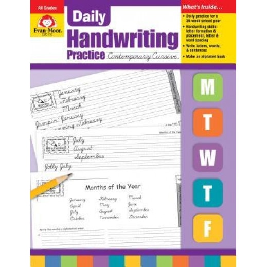 Daily Handwriting Practice, Contemporary Cursive, Jill Norris, Evan-Moor Educational Publishers