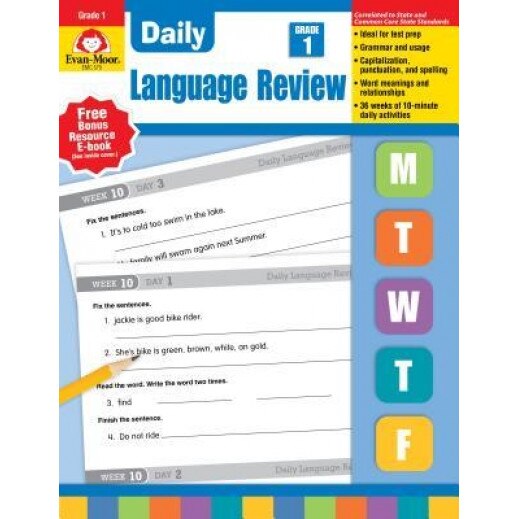 Daily Language Review, Grade 1, Evan-Moor Educational Publishers, Jill Norris