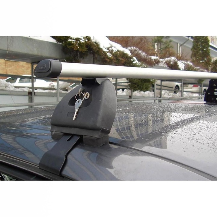 Bare transversale Hakr Aluminiu pentru HYUNDAI Getz, 5 usi Hatchback, model 2002-2004, 2005-2011, Sistem cu prindere pe plafon normal