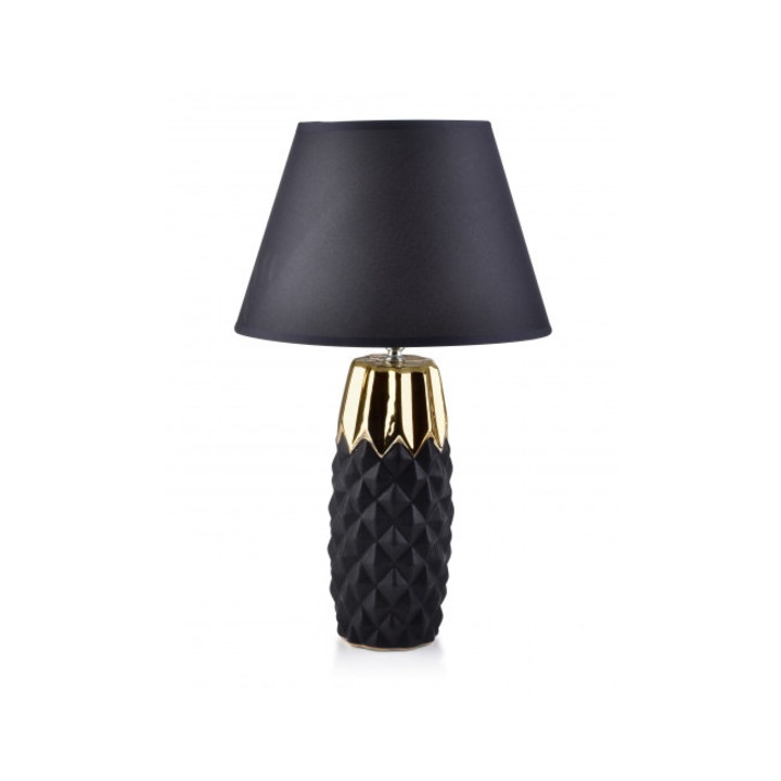 Veioza, Modex, Model elegant, E27, 20 cm, Negru, Auriu