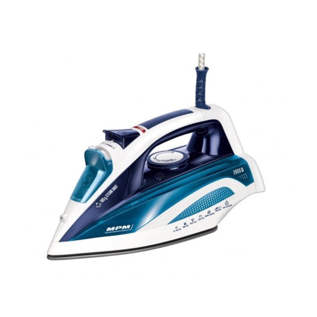 Fier de calcat MPM, Abur vertical, 2800W, 2.5 m, Albastru
