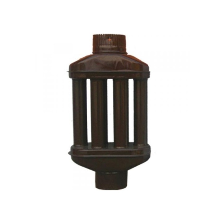 Hődob / hőfokozó 500 mm barna ø120 mm 6 csöves