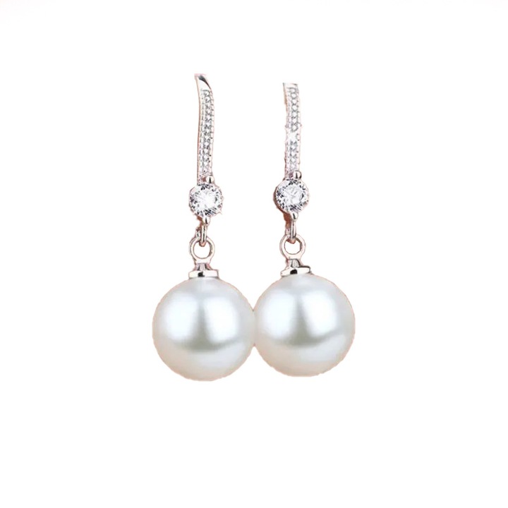 Bila 5134B fülbevaló, Sic Moda, fehér