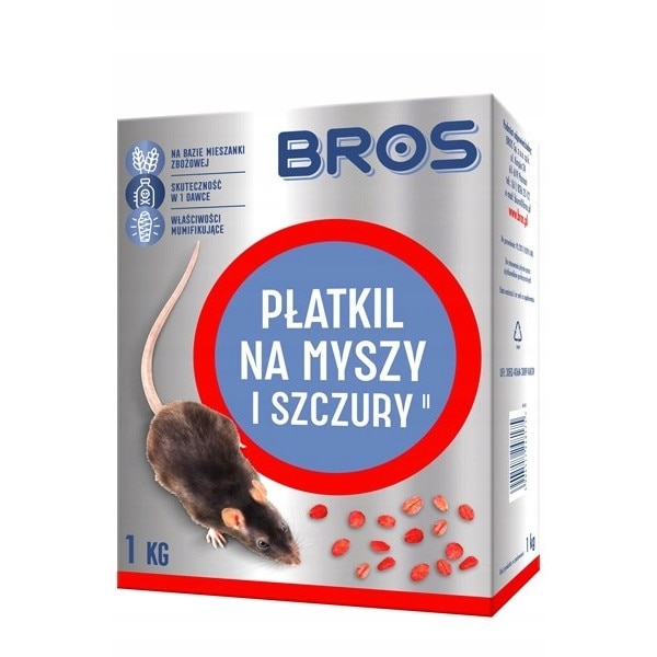 Гранули за мишки и плъхове, Bros, 1 кг, червени - eMAG.bg