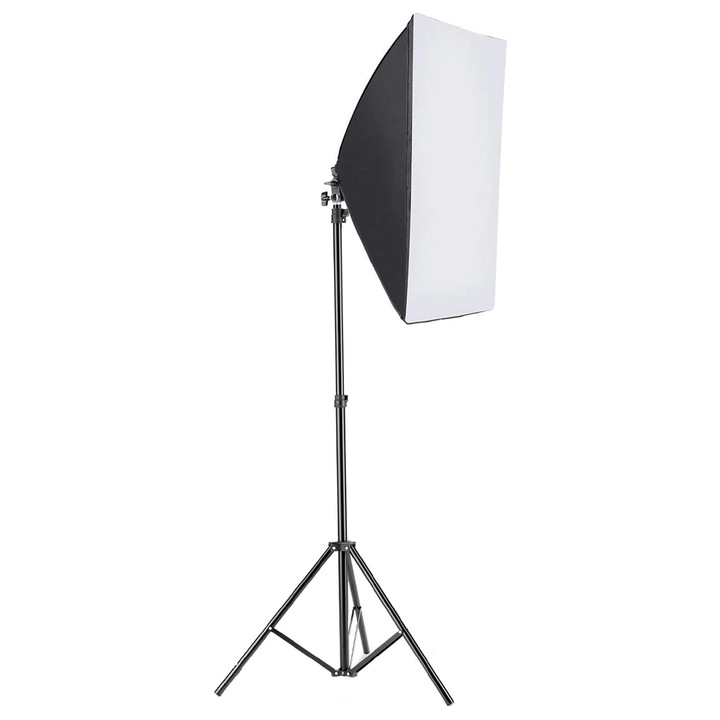Softbox Btfoor BZ3, Dimensiune 50 x 70 cm, Soclu E27, Inaltime maxima 200 cm