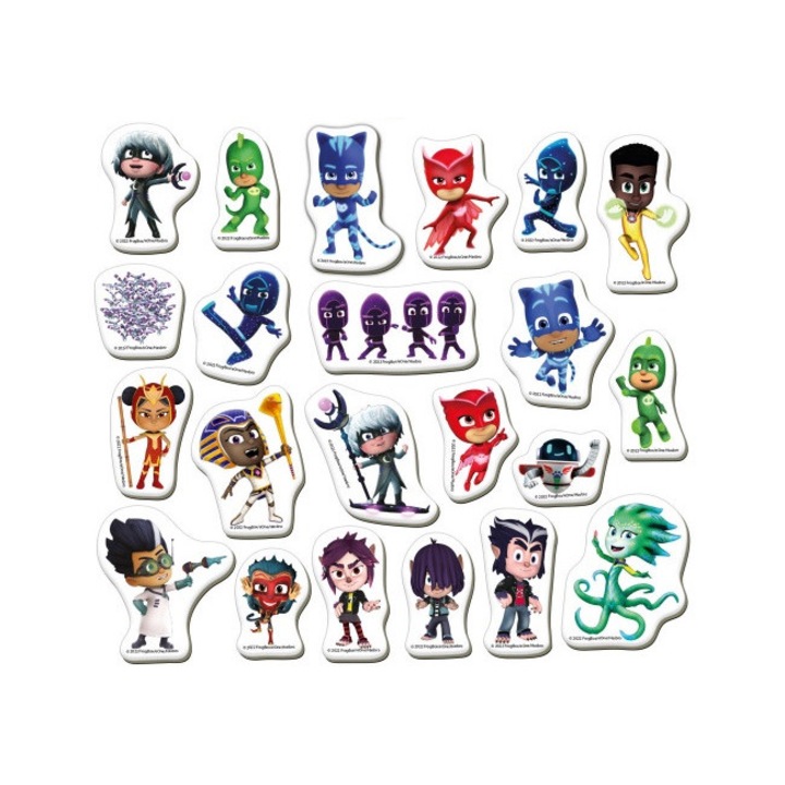 Комплект магнити за деца, Magdum, Герои в пижами, Многоцветни, 22 части