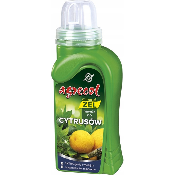 Ingrasamant citrice, Bobimarket, formula gel, crestere rapida, fructe suculente, nutritie minerala, dozare precisa, frunze verzi, 0.25l