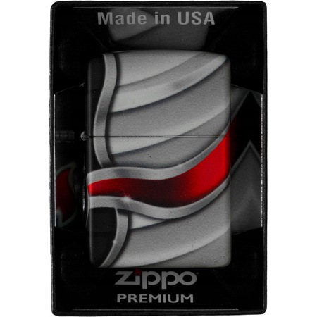 Zippo Accendino A Benzina Regular 49115 - Multicolor Nero Game, Antivento, Made In USA, Ricaricabile, In Scatola Regalo