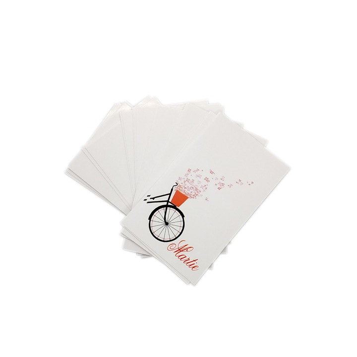 Karton, martisor készlet 50 Kerékpár