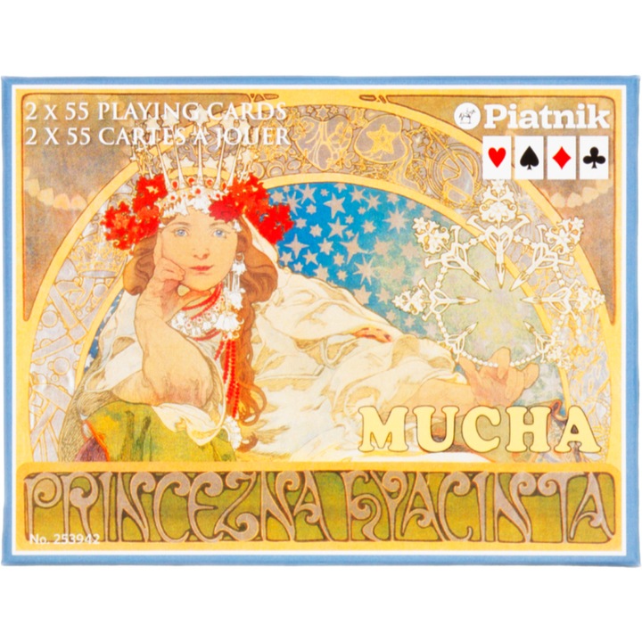 Set 2 pachete de carti de joc Mucha, Piatnik