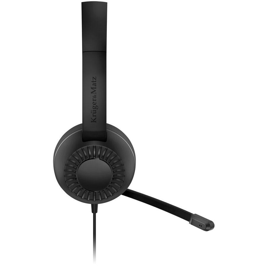 Casti cu microfon On-Ear Kruger&Matz, Jack 3.5mm, Negru