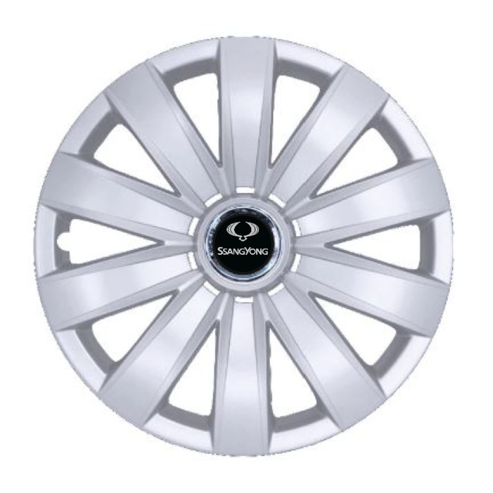 Set 4 Capace Roti Creative REY® R16, Potrivite Jantelor de 16 inch, Pentru SsangYoung, Model 421