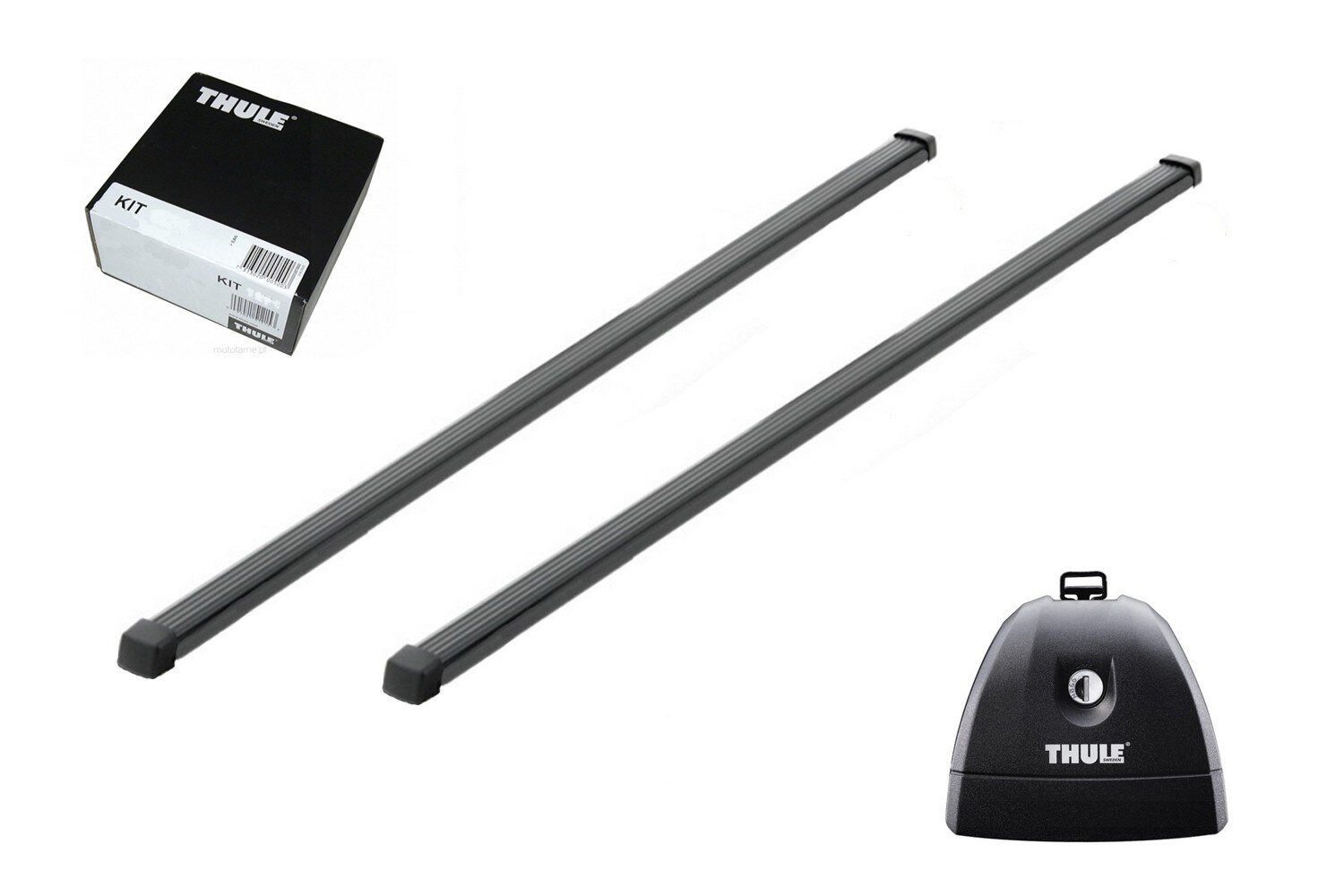 Bare transversale Thule Squarebar pentru CITROEN Jumper, 4 usi Bus/Van, model 2006-, Sistem cu prindere in puncte fixe