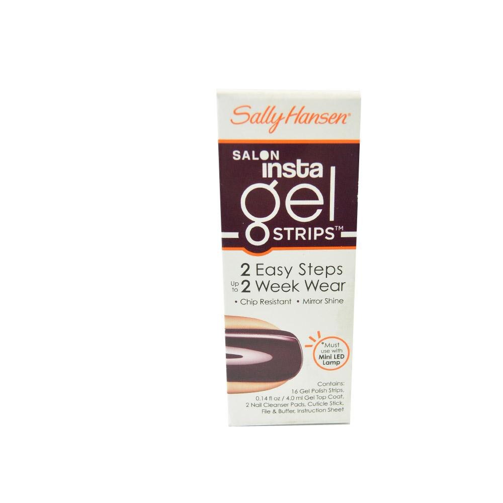 Set complet fasii oja gel Sally Hansen Salon Insta Gel Strips - Pat on the Black