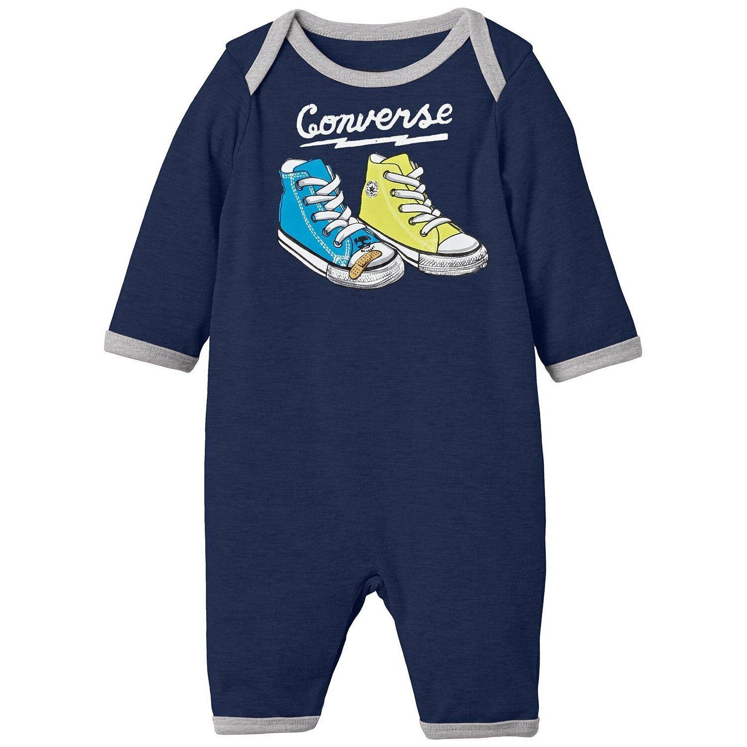 Body All-in-one Converse All Star Infant, Navy Grafity, 9-12 luni