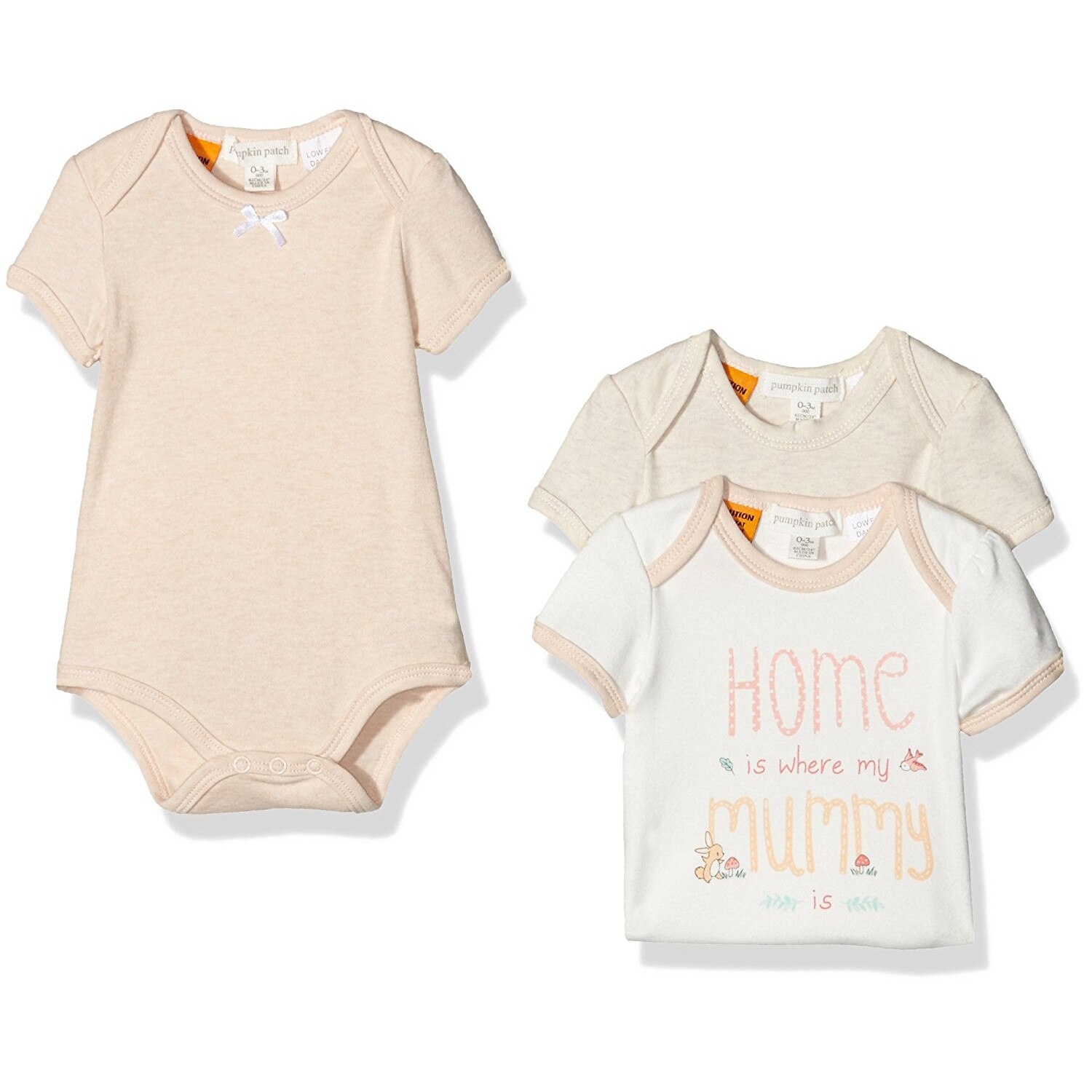 Set Body 3 buc, fete, Pumpkin Patch, French Vanilla, Crem