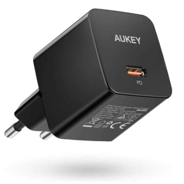 Incarcator perete, Aukey, 20 W, USB-C, Negru