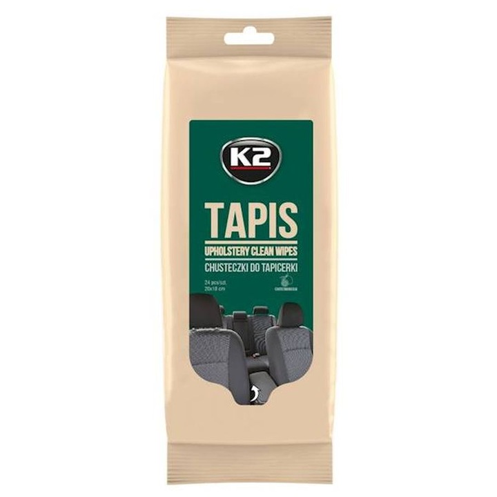 Servetele de curatare tapiterie Tapis K2, 24 buc, 20x18cm