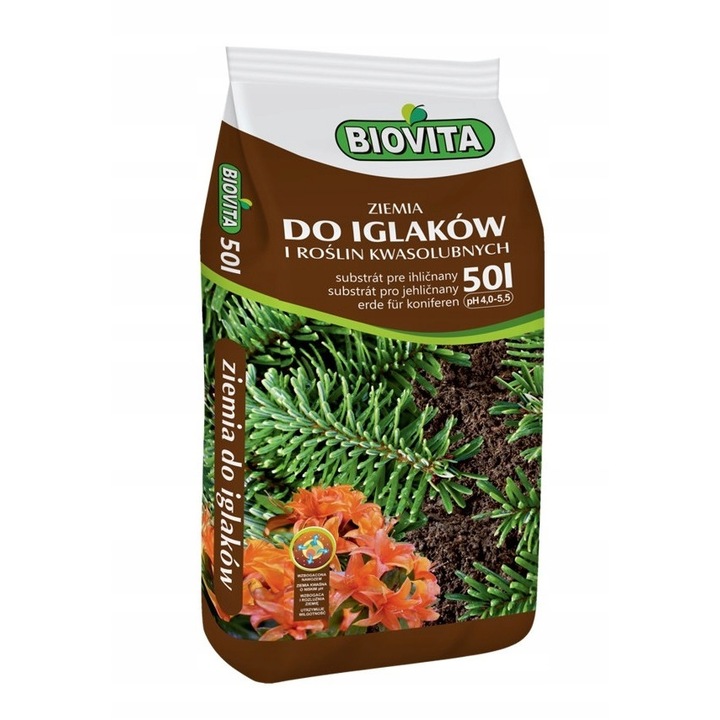 Sol pentru conifere si plante acidofile Biovita 50l