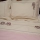 Бродиран комплект спално бельо 170 x 240 см Casa Bucuriei, модел Classic Design, 4 части, минерално розово/бежово, 100% памук, плик за завивка 140 x 220 см