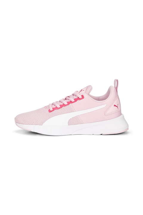 Puma, Омекотени обувки Flyer Runner за бягане, Бял/Пастелнорозов