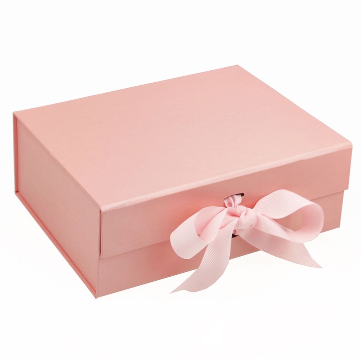 Изискана подаръчна кутия, Nierbo®, 26x17x11 см, розова