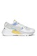 Puma, Pantofi sport cu model colorblock si garnituri de plasa Mira Dimensions, Alb, Gri deschis, 4.5