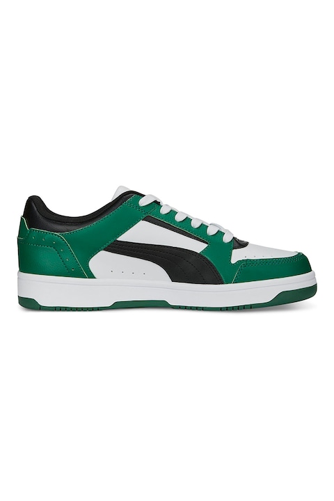 Puma, Rebound Joy műbőr sneaker, Fehér/Angolzöld