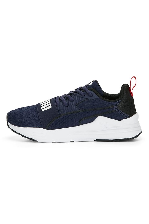 Puma, Спортни обувки Wired Run Pure с контрастно лого, Тъмносин