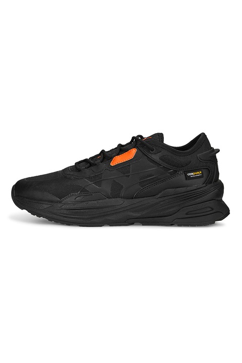 Puma, Pantofi sport cu insertii din material textil Extent Nitro, Negru, 9