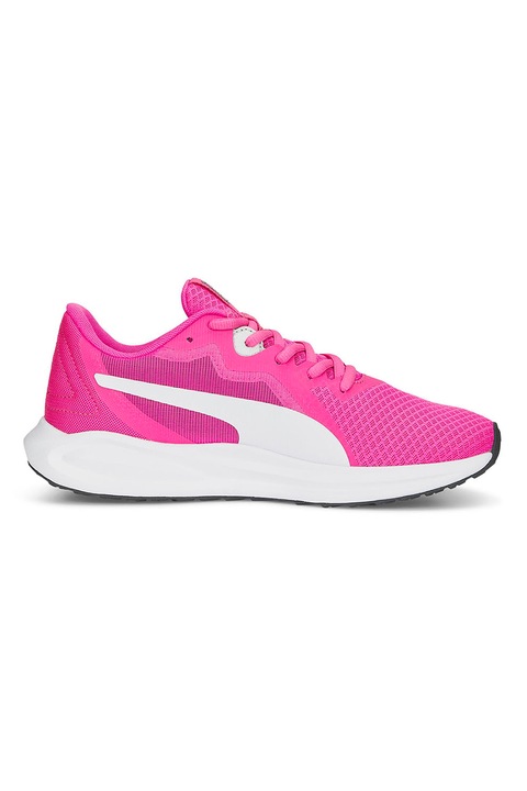 Puma, Pantofi cu garnituri de plasa pentru alergare Twitch Runner Fresh, Fucsia