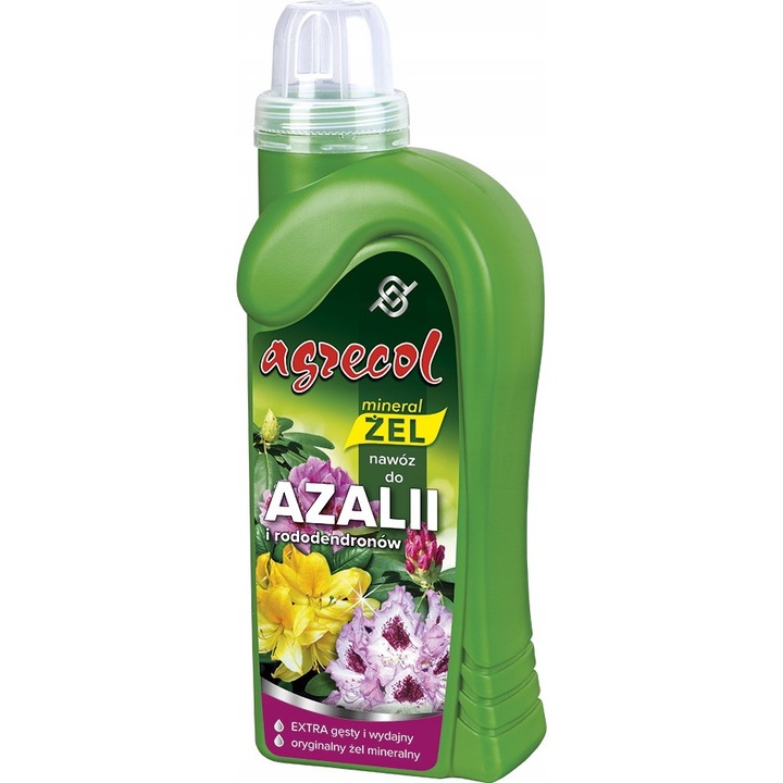 Ásványi műtrágya rododendronokhoz és azáleákhoz, Agrecol, Gél, Tápanyaggal, 0,5L