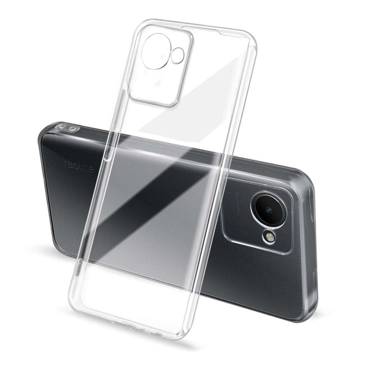 Калъф за Oppo Realme C30, Silicon Ultra Slim, FlexiAir Crystal Clear, изрези на камерата, прозрачен